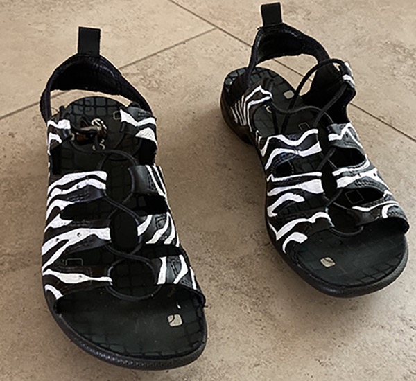 Zebra Striped Sandal