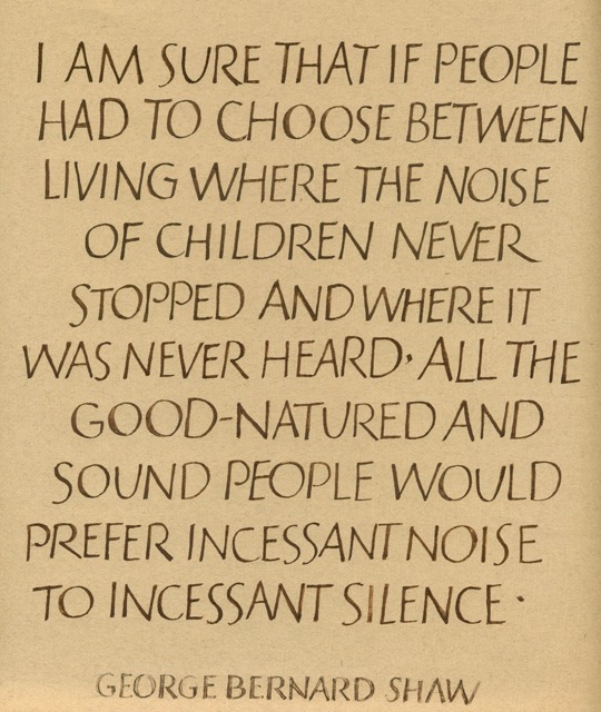 Children's Noise, on Niedeggan paper